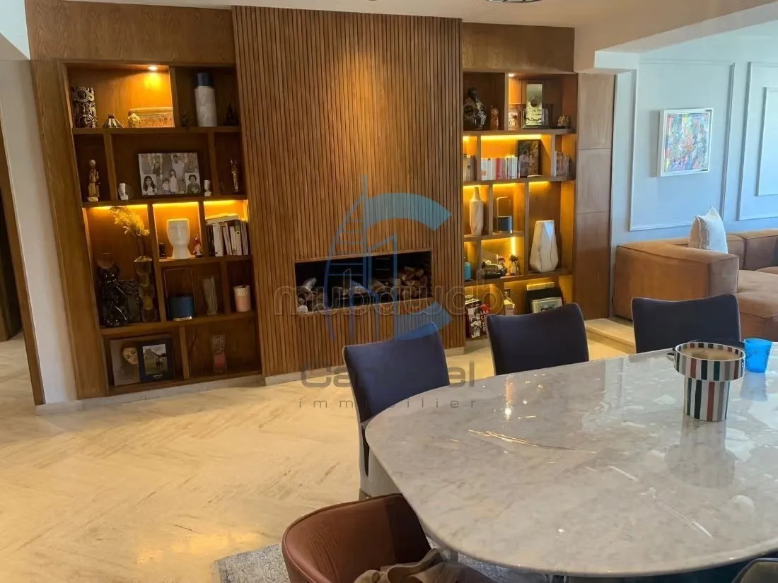 Appartement familial meublé de 190 m² à louer – Dernier étage avec vue panoramique – Palmier - الدار البيضاء (3)