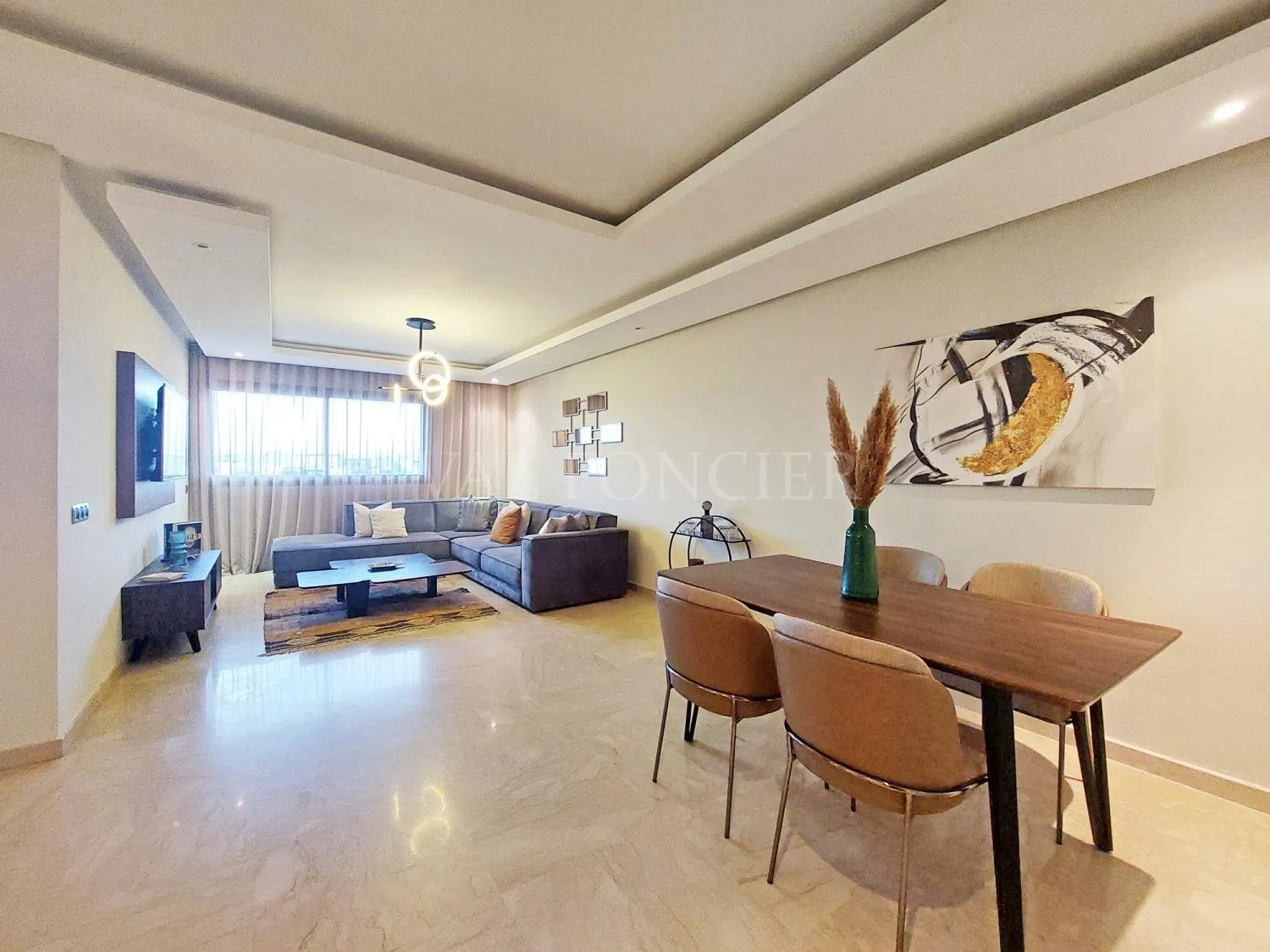 Location appartement meublé moderne avec terrasse Palmier, Casablanca - الدار البيضاء