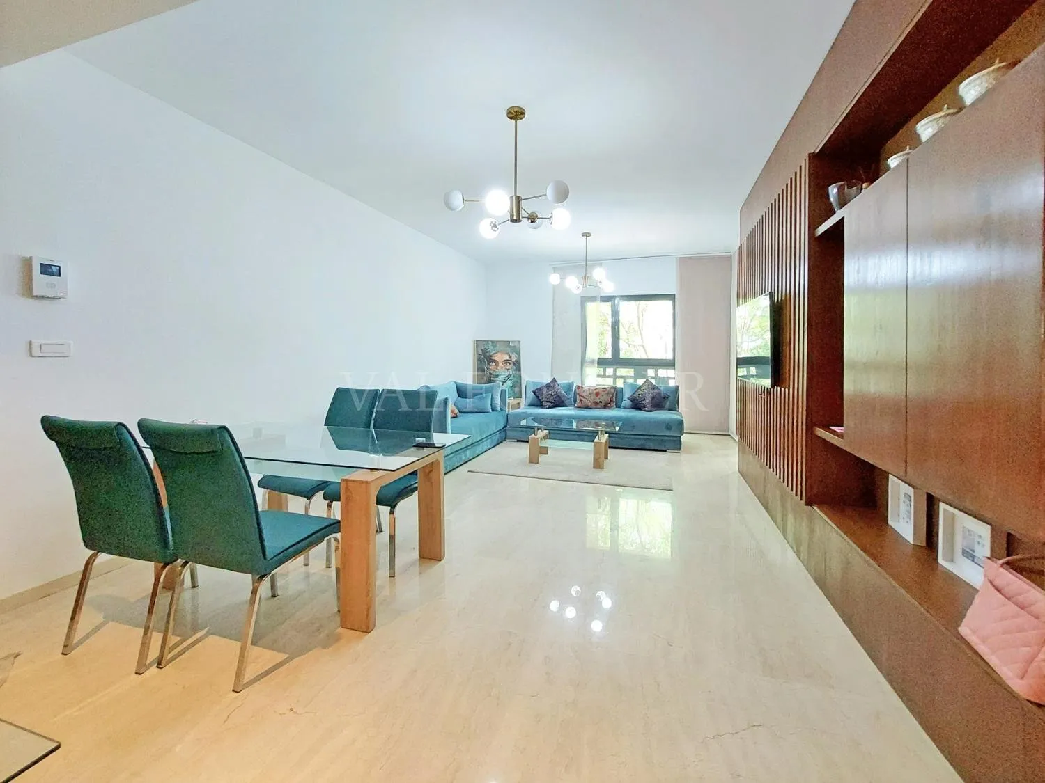 Location joli appartement 2chambres meublé résidence sécurisée Casa Finance City - الدار البيضاء