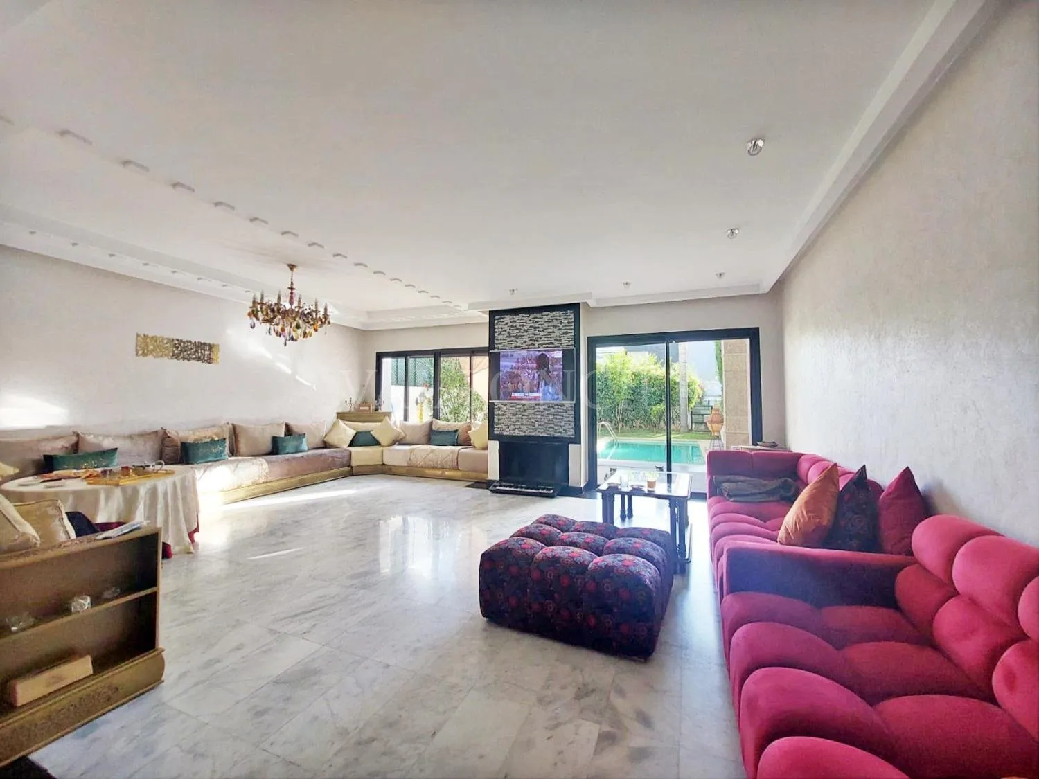 Location villa de 281m2 4chambres avec piscine à Prestigia, Bouskoura - الدار البيضاء (3)