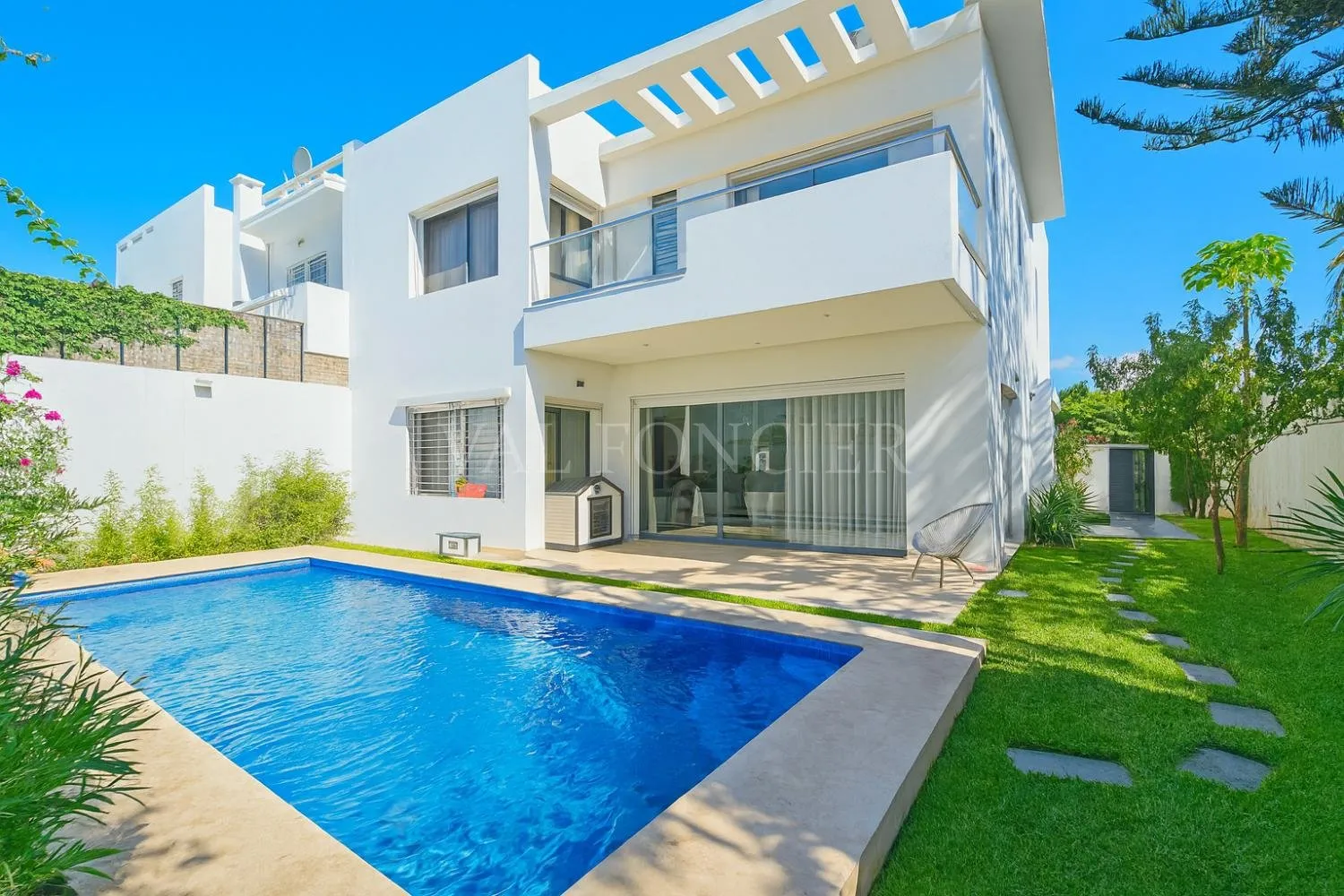 Location villa moderne 4suites avec piscine Ain Diab, Casablanca - الدار البيضاء