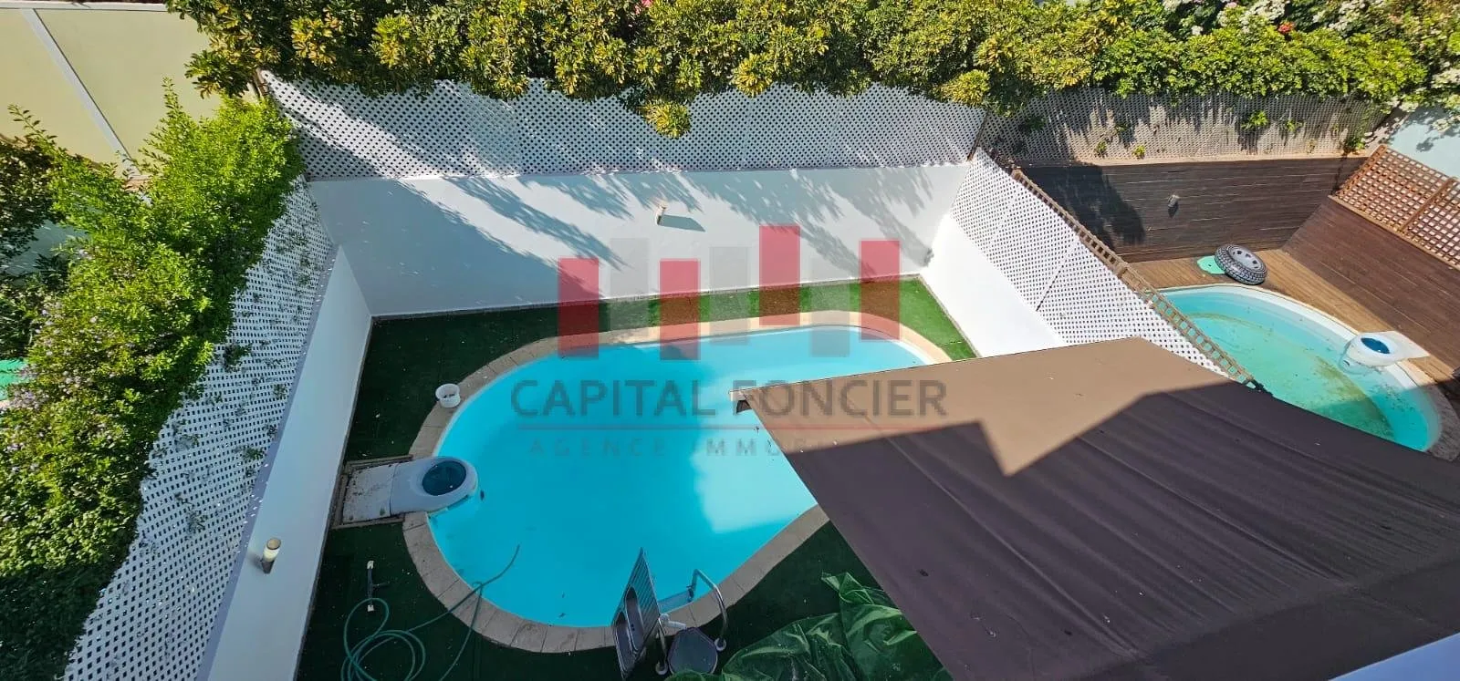 Exclusivité Villa moderne de 3 chambres  semi meublé a darbouazza dans une résidence sécurisée a la location a 2mn des plages privées - الدار البيضاء (2)