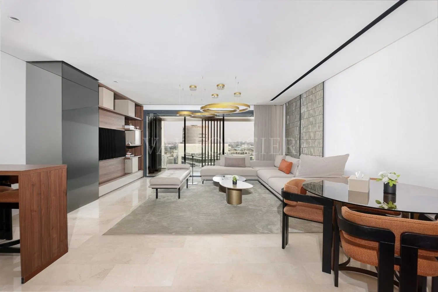 Location appartement d'exception avec terrasse meublé moderne, Casablanca Finance City - الدار البيضاء