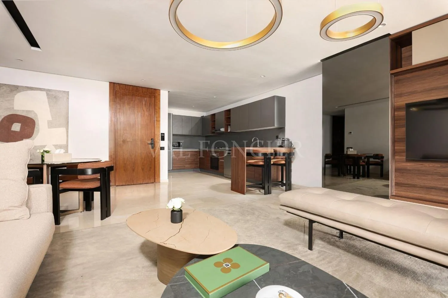 Location appartement d'exception avec terrasse meublé moderne, Casablanca Finance City - الدار البيضاء (4)