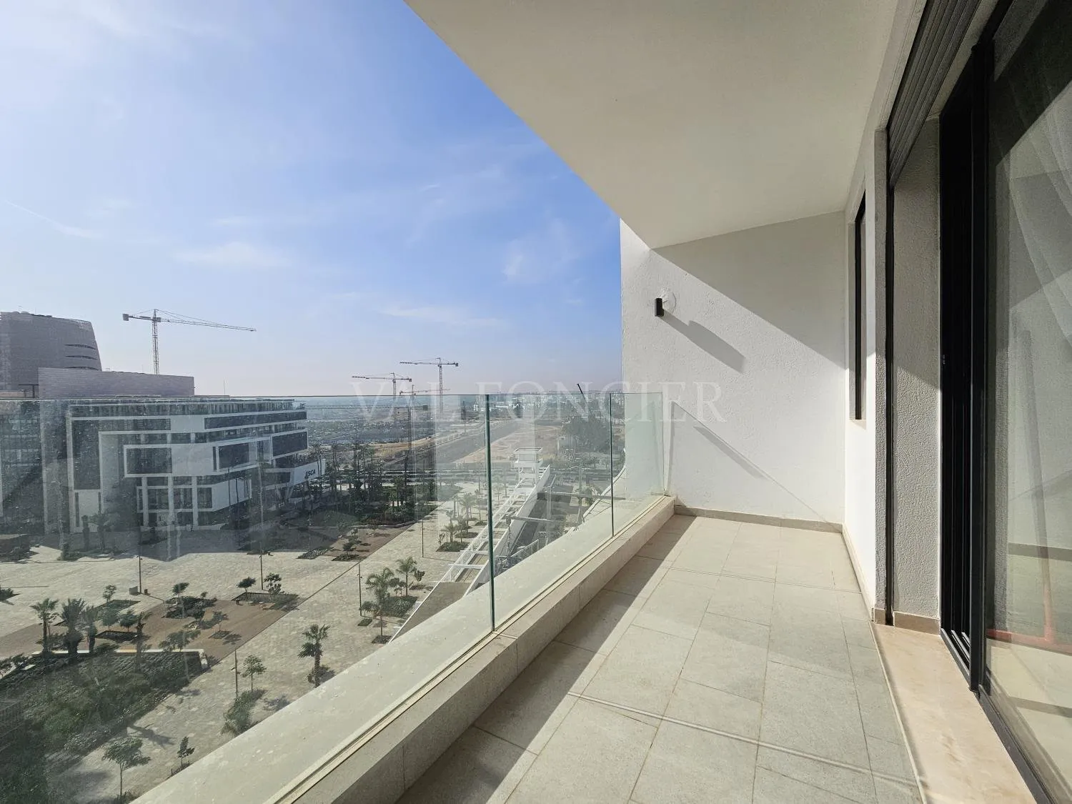 Location appartement 2chambres avec terrasse sans vis à vis, Casablanca Finance City - الدار البيضاء