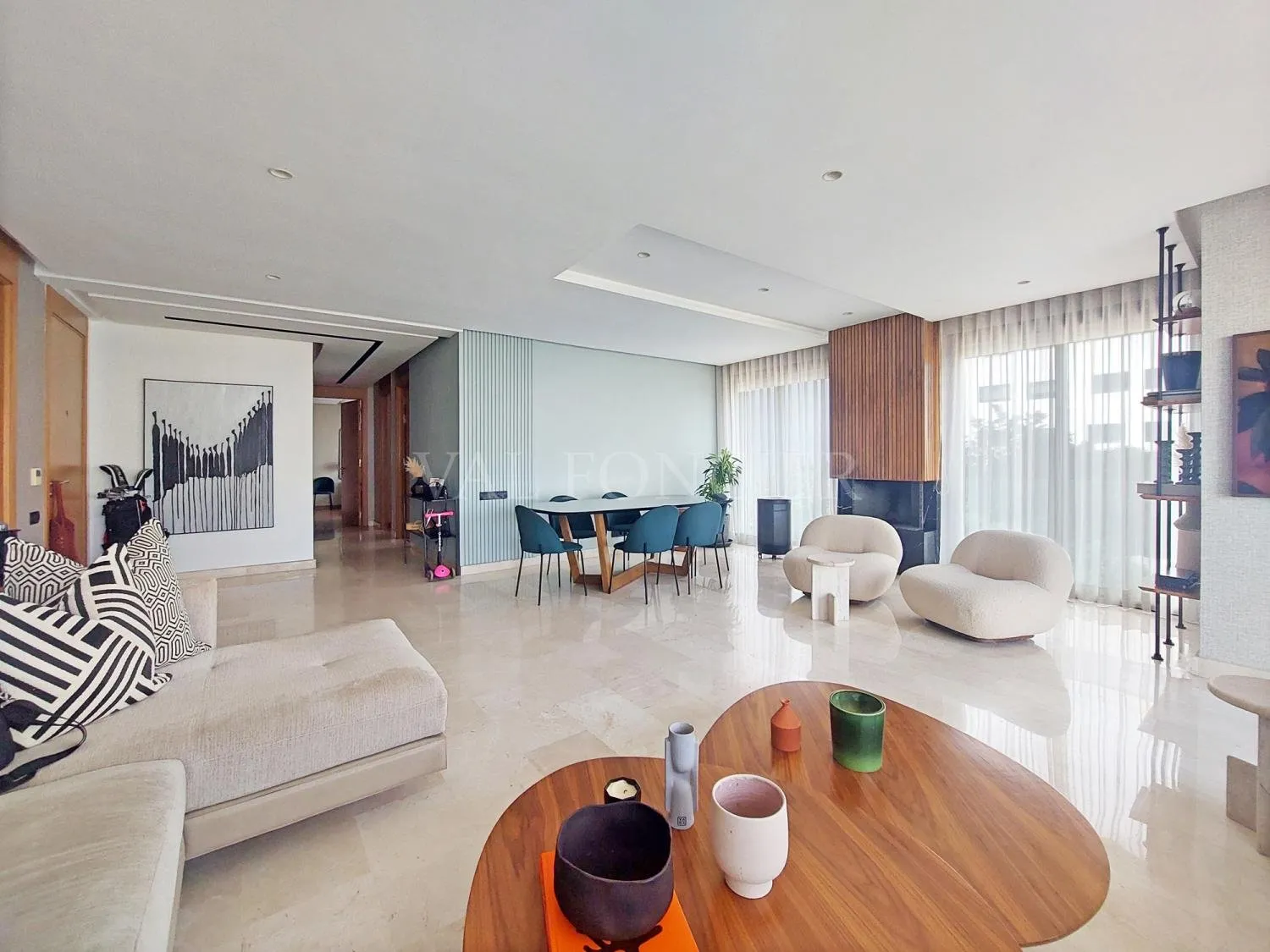 Location luxueux appartement moderne 3chambres à La Ferme Bretone, Casablanca - الدار البيضاء (3)