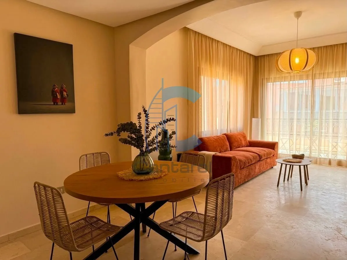 APPARTEMENT 2 CHAMBRES MEUBLÉ AVEC TERRASSE À LOUER - SEMLALIA - مراكش