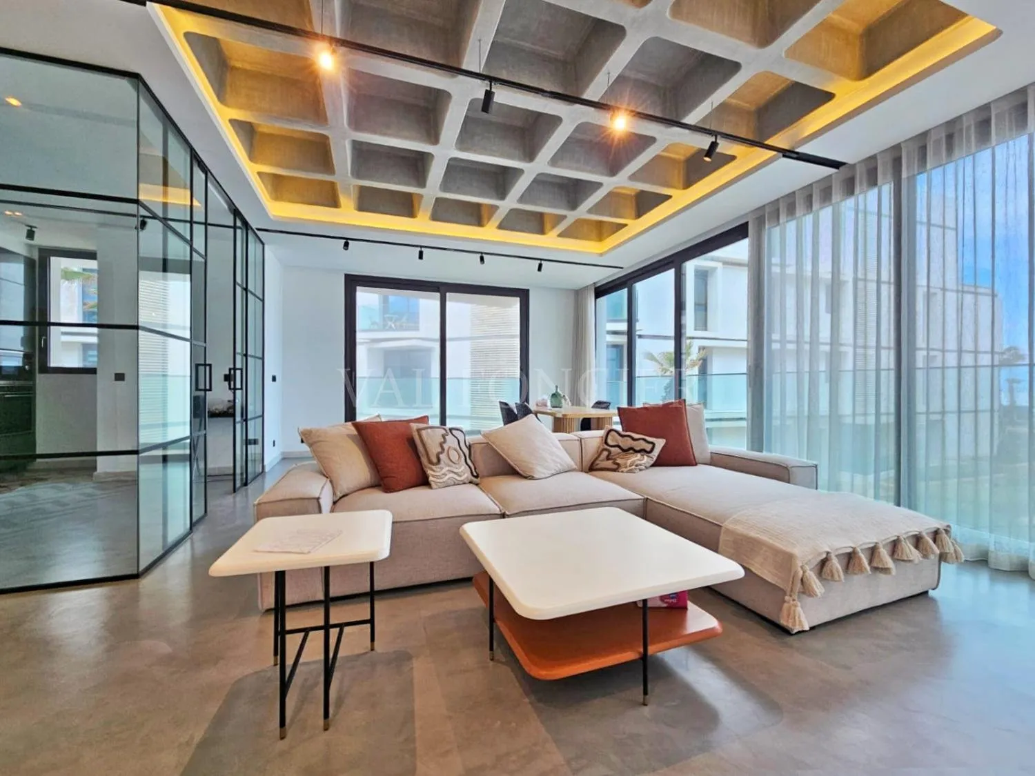 Location d'un appartement exceptionnel avec vue frontale sur la mer à Anfa Place, Ain Diab - الدار البيضاء (3)