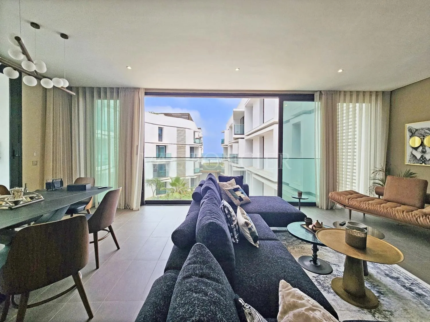 Luxueux appartement meublé 160m2 avec vue mer à Anfa Place, Casablanca - الدار البيضاء (3)