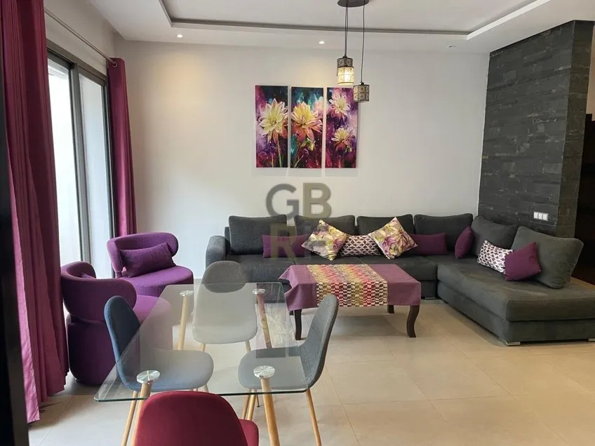 Appartement meublé en rez-de-jardin à Jnan Souissi, Rabat - الرباط