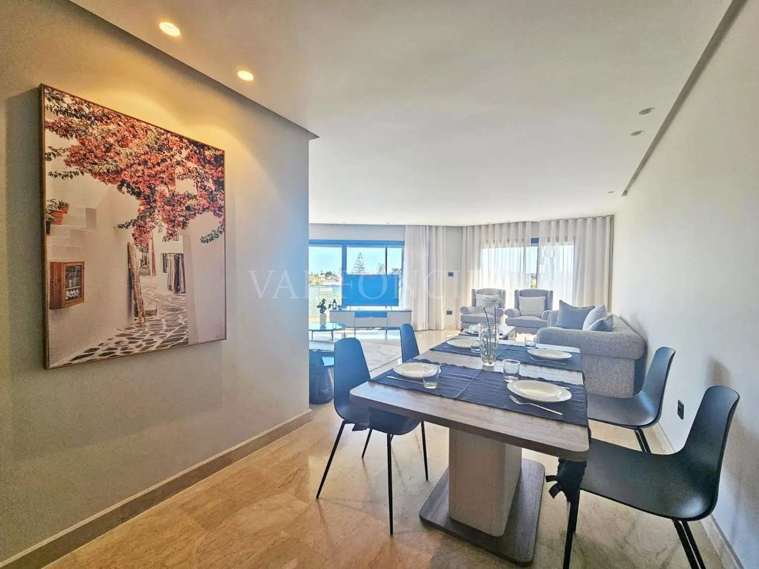 Location appartement meublé 3chambres sans vis-à-vis Californie, Casablanca - الدار البيضاء (3)