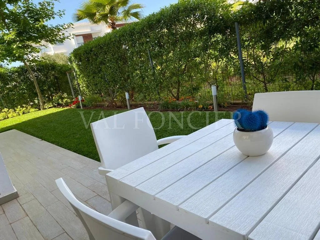 Location rez de jardin meublé 2chambres Ville Verte Bouskoura - الدار البيضاء (3)