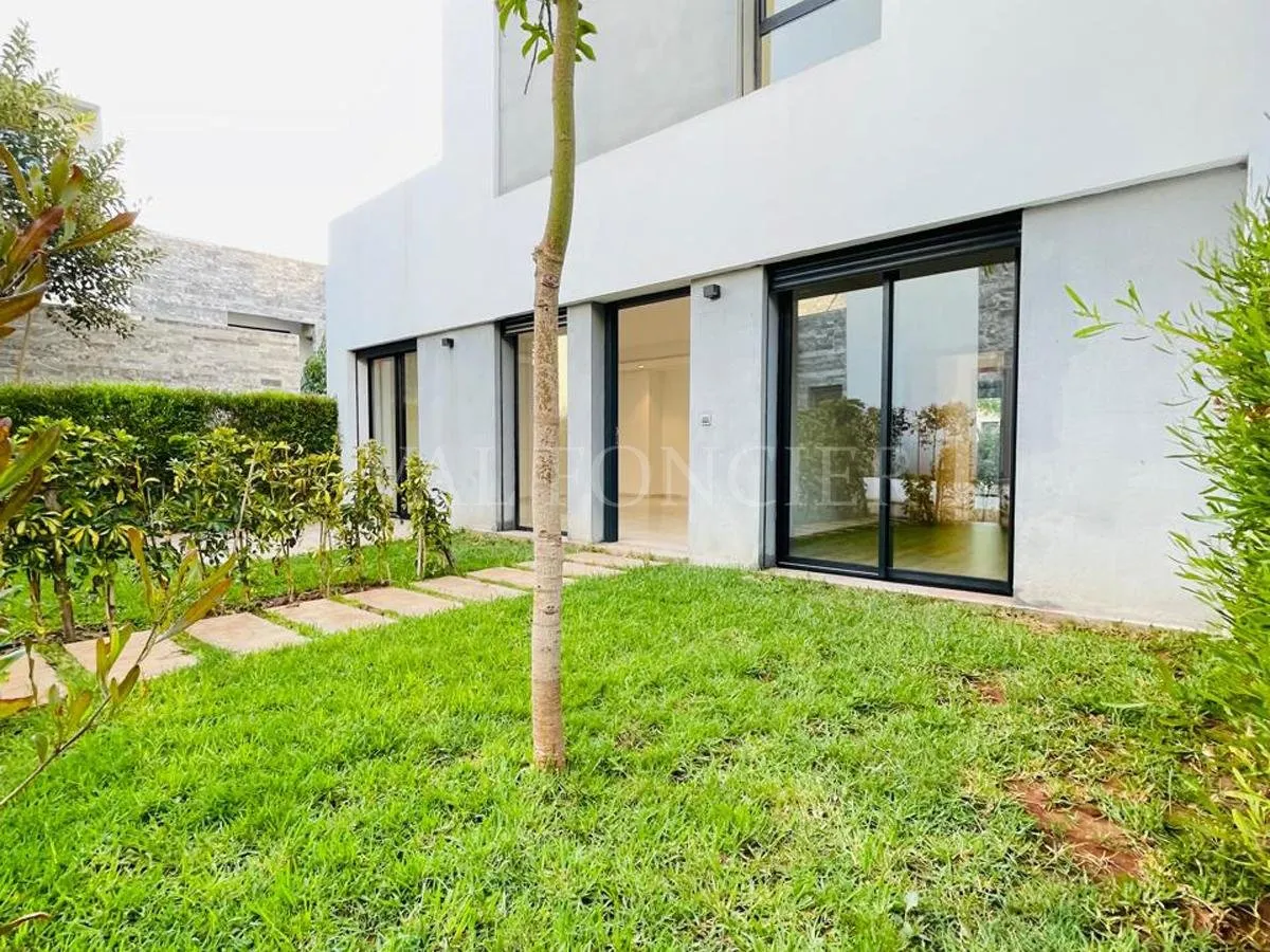 Location rez de jardin 2chambres Ville verte Bouskoura - الدار البيضاء