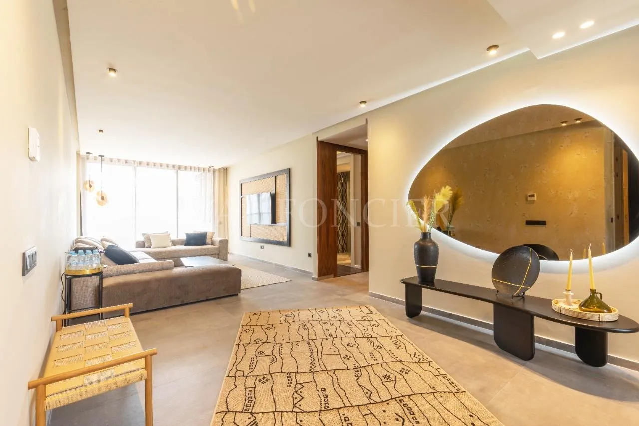 Location appartement exceptionnel 2chambres meublé moderne avec terrasse Palmier, Casablanca - الدار البيضاء (2)