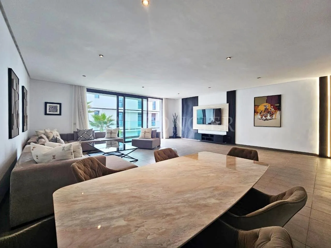 Location magnifique appartement 3chambres meublé moderne à Anfa, Casablanca - الدار البيضاء (4)