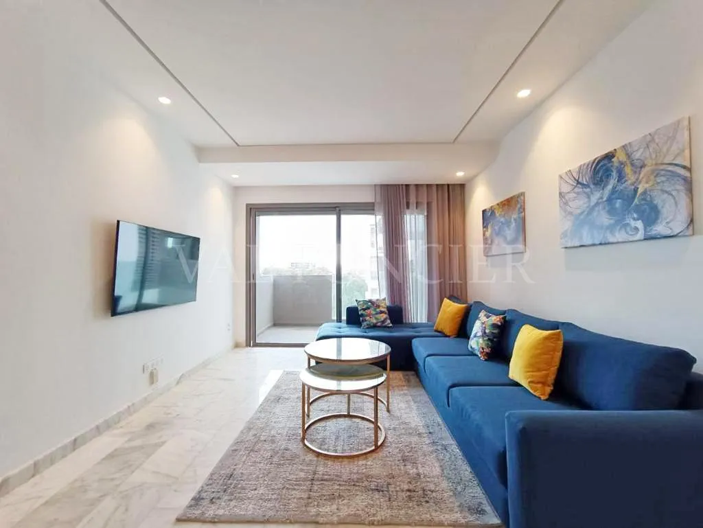 Location Magnifique appartement 2chambres meublé moderne avec terrasse Casablanca Finance City - الدار البيضاء (2)