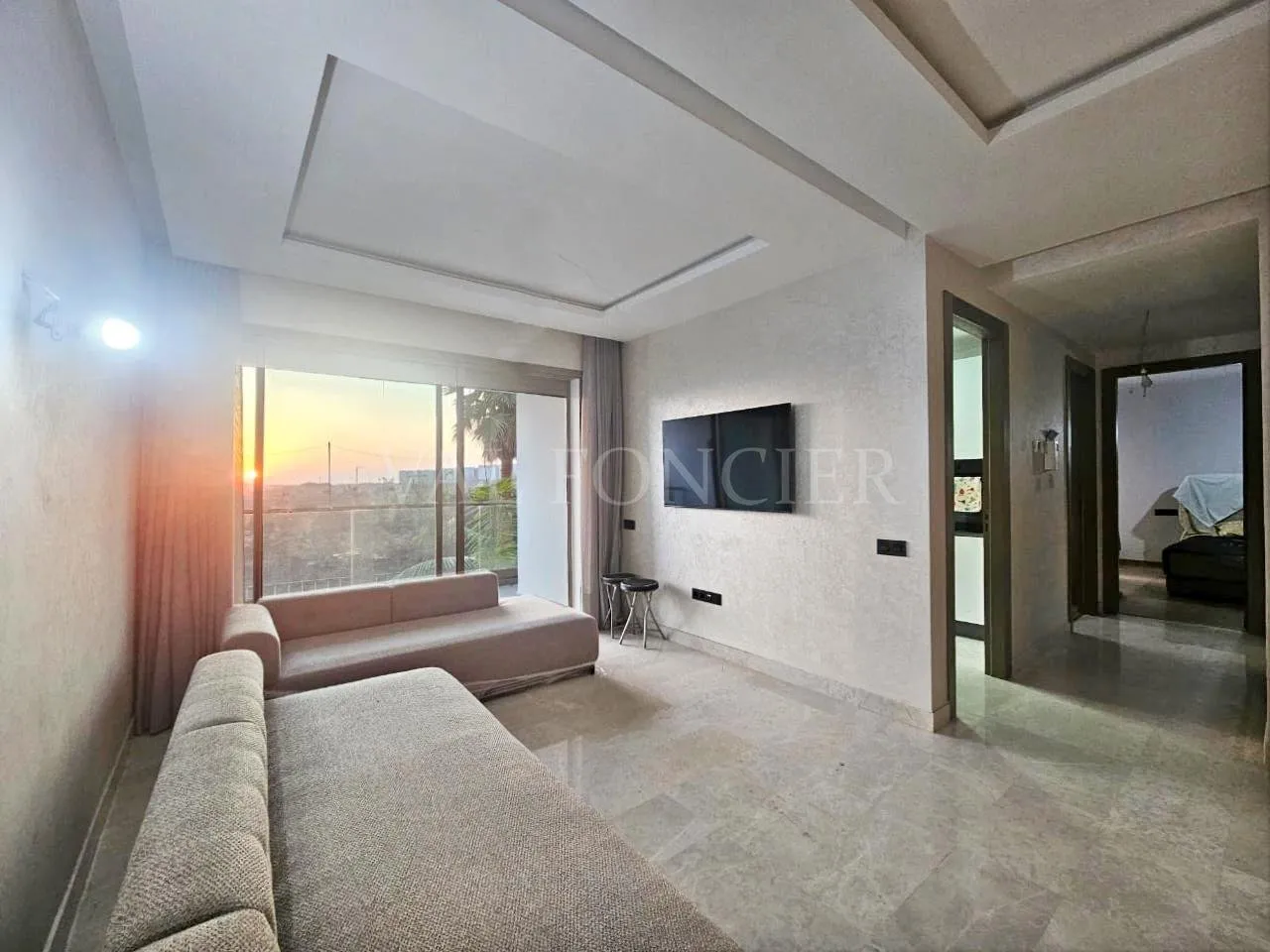 Appartement de standing avec belle terrasse à louer près du Morocco Mall - الدار البيضاء (2)
