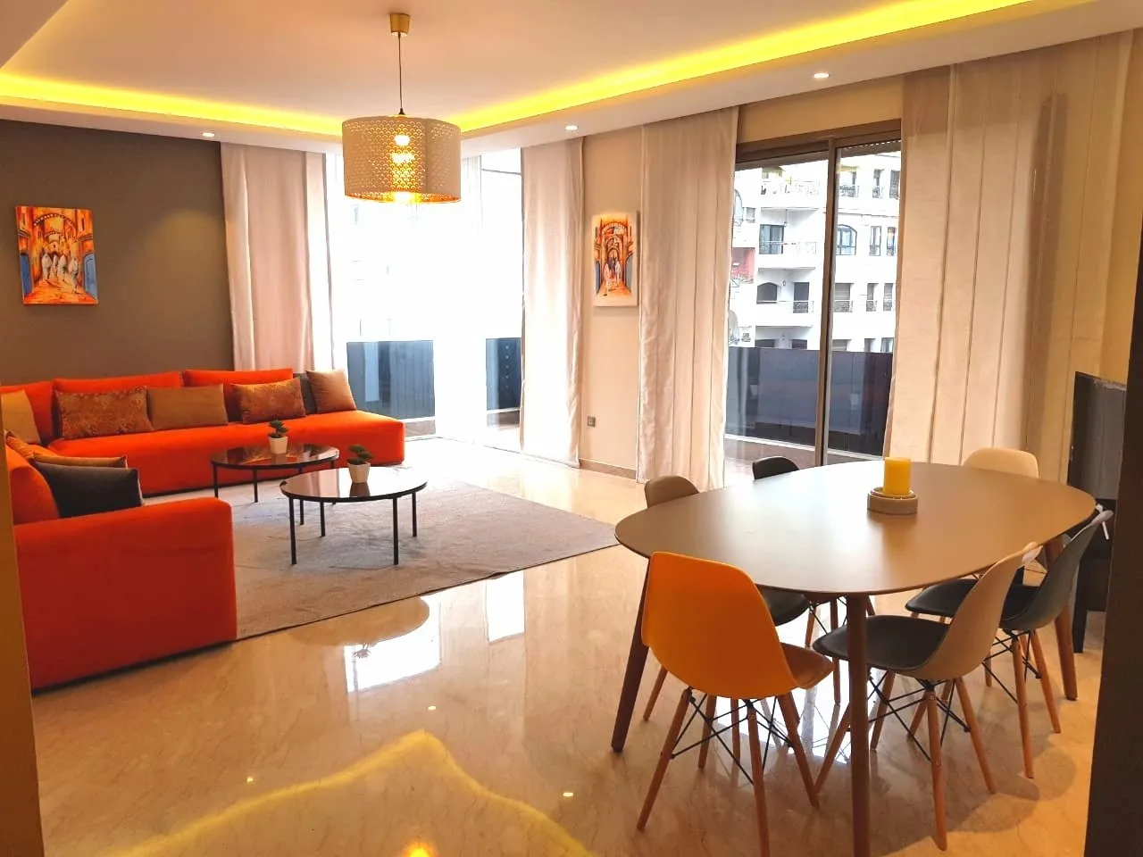 Appartement à louer meublé à Racine - الدار البيضاء