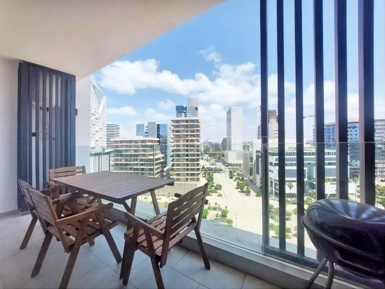 Location appartement avec terrasse meublé moderne à Casablanca Finance City - الدار البيضاء