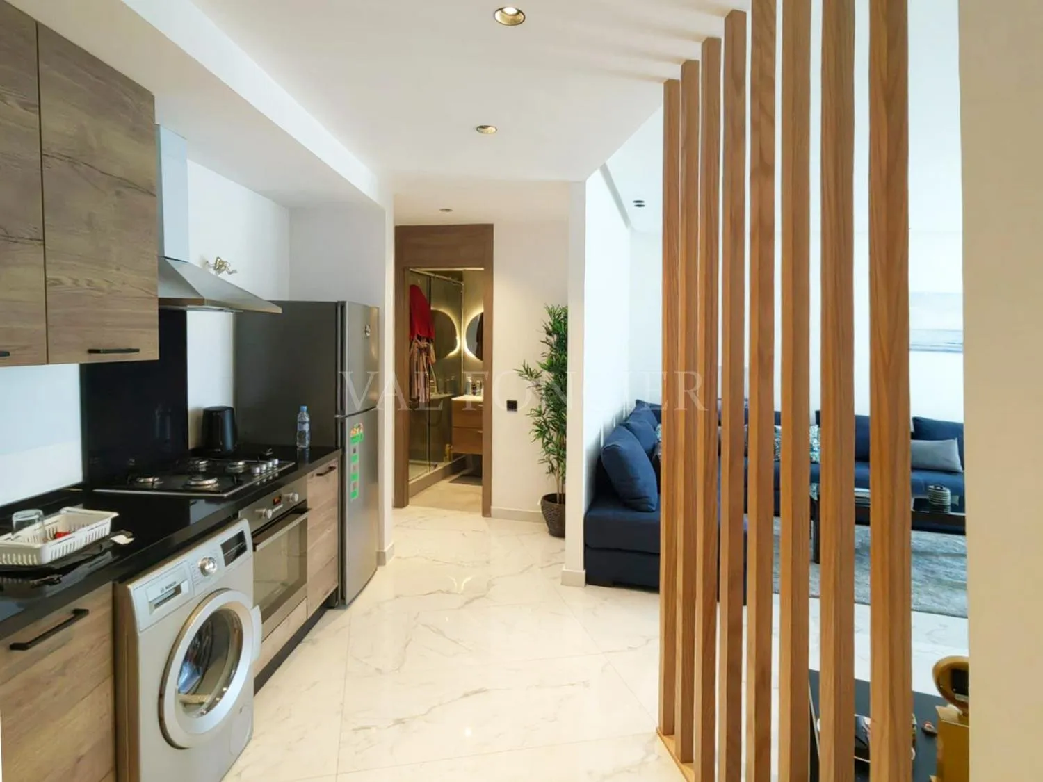 Location studio meublé moderne avec terrasse Oasis, Casablanca - الدار البيضاء (2)