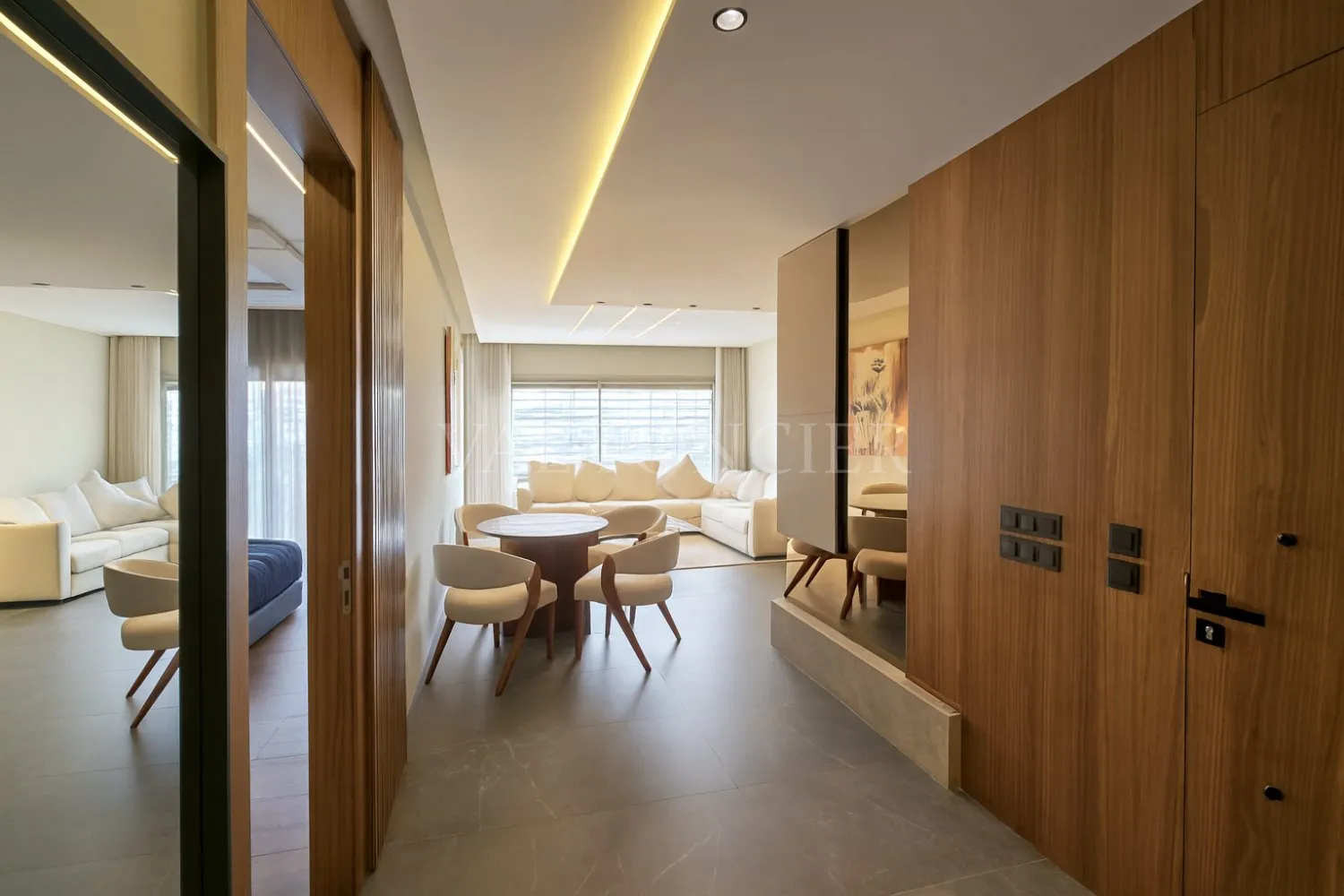 Location magnifique appartement meublé moderne neuf – 2 chambres à Racine, Casablanca - الدار البيضاء (3)