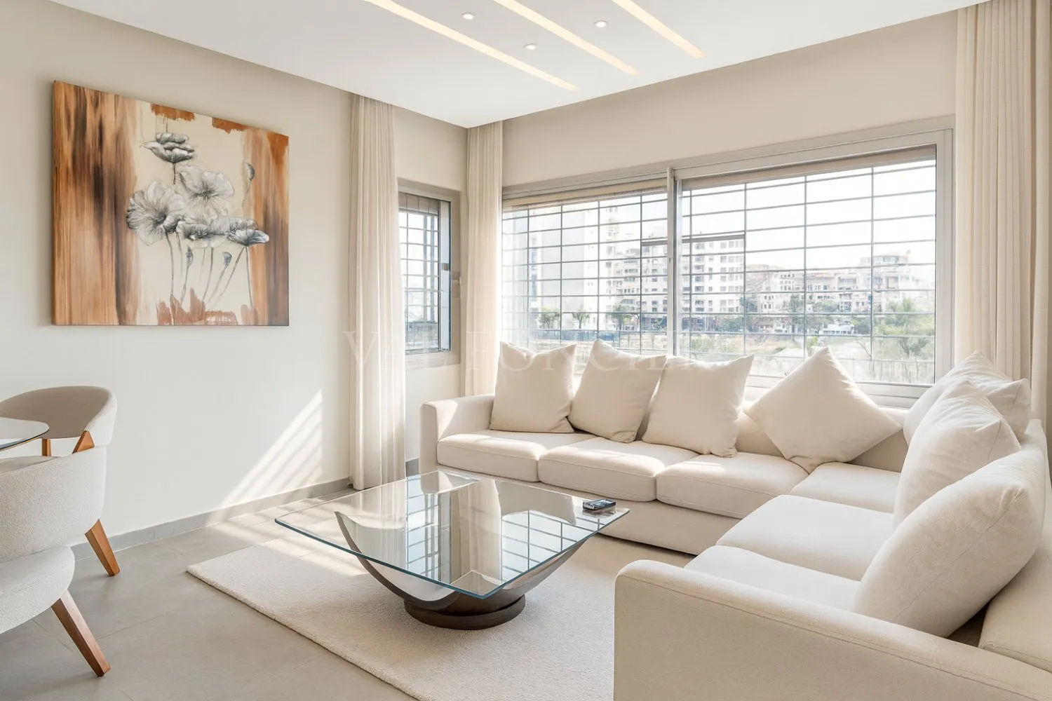 Location magnifique appartement meublé moderne neuf – 2 chambres à Racine, Casablanca - الدار البيضاء