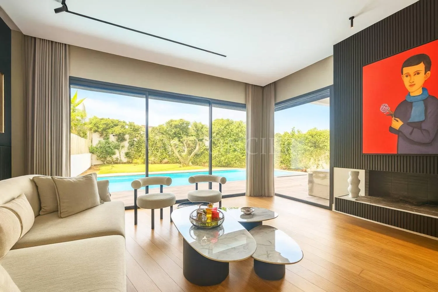 Villa moderne meublée avec piscine à louer à Ain Diab, Casablanca - الدار البيضاء (2)