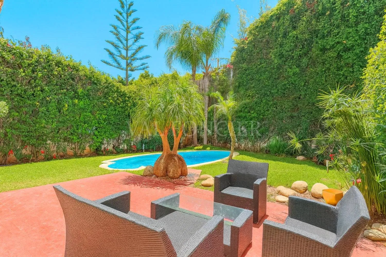 Location très belle villa meublée 3chambres avec piscine à Ain Diab, Casablanca - الدار البيضاء (2)