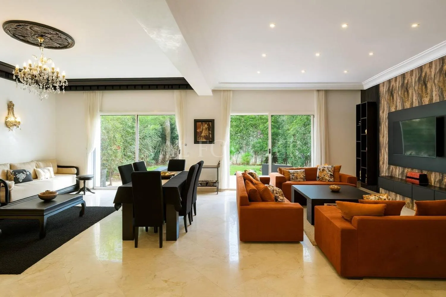 Location très belle villa meublée 3chambres avec piscine à Ain Diab, Casablanca - الدار البيضاء (3)