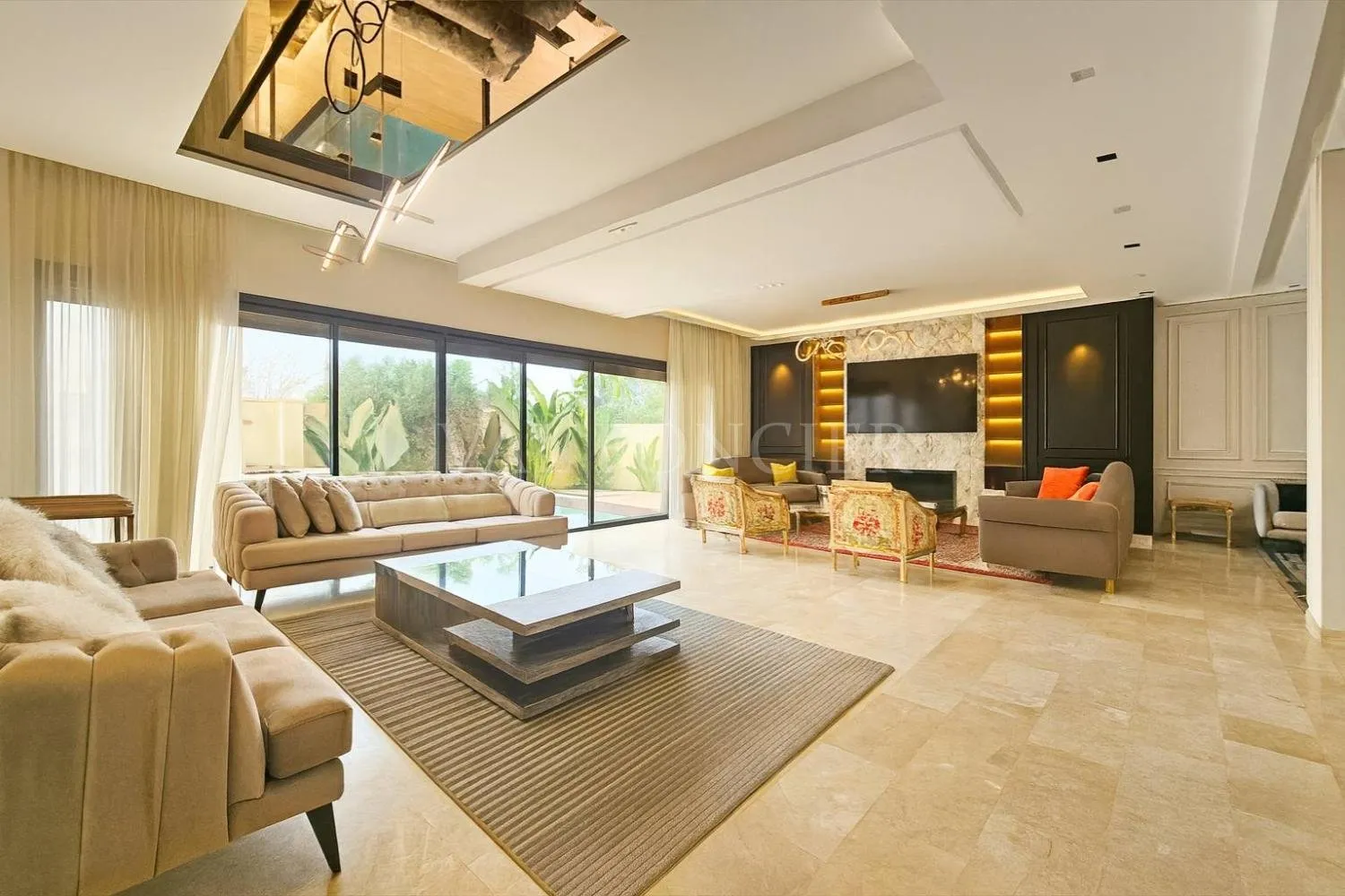 Location magnifique villa meublée moderne vue mer 3chambres Piscine Dar Bouazza - الدار البيضاء
