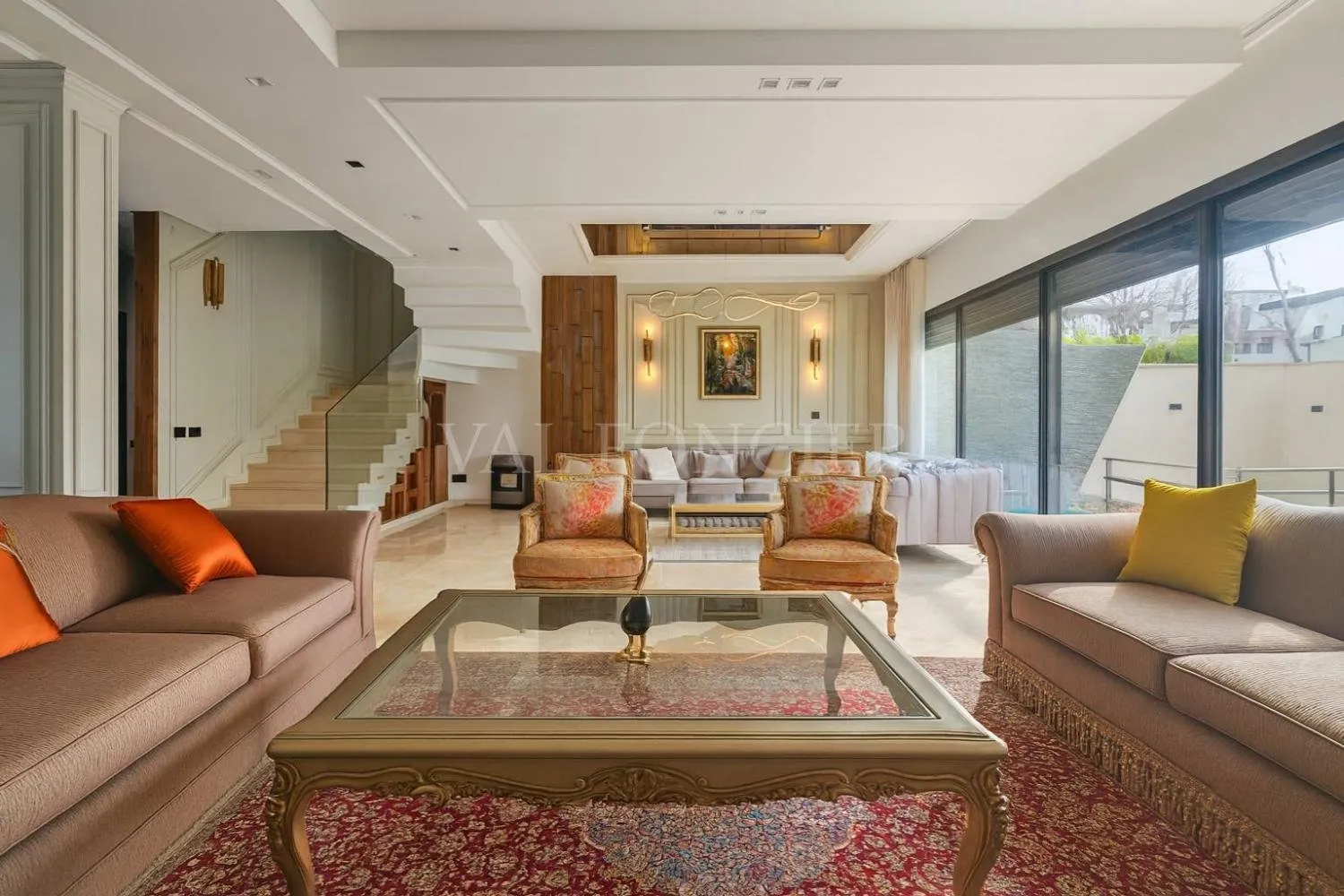 Location magnifique villa meublée moderne vue mer 3chambres Piscine Dar Bouazza - الدار البيضاء (4)