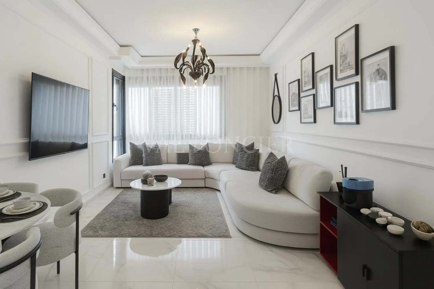 Location appartement 3chambres meublé moderne à Ain Diab, Casablanca - الدار البيضاء
