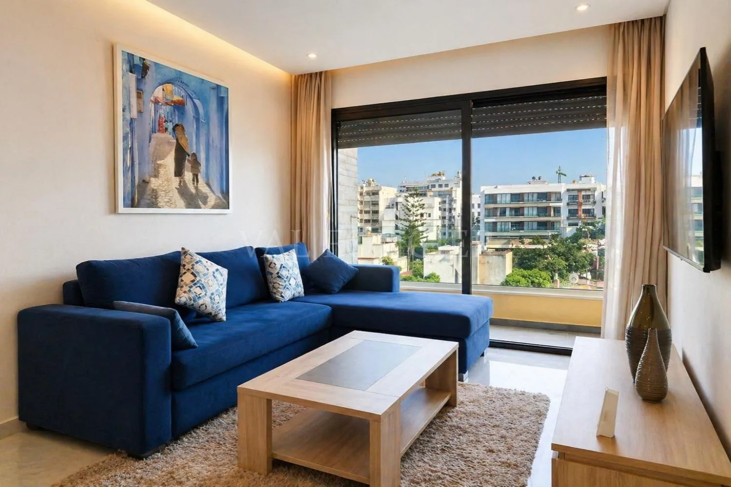 Location appartement meublé moderne 2chambres avec terrasse – Palmier, Casablanca - الدار البيضاء (2)