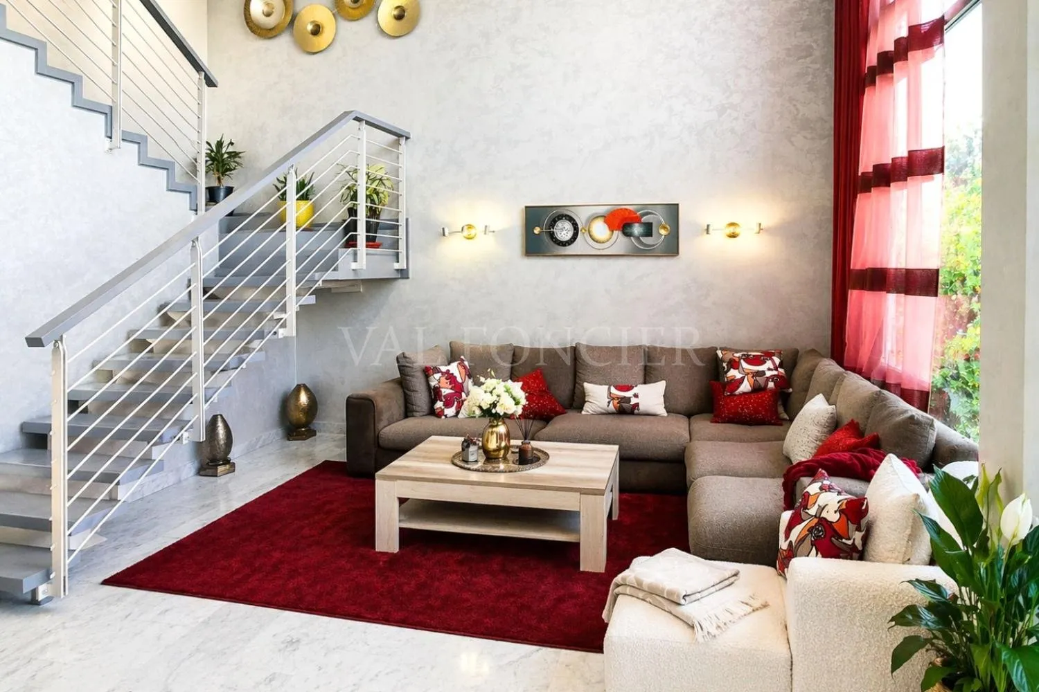 Duplex meublé rez-de-jardin 3 chambres à louer – Bouskoura Ville Verte GCI – 220m2 - الدار البيضاء (4)