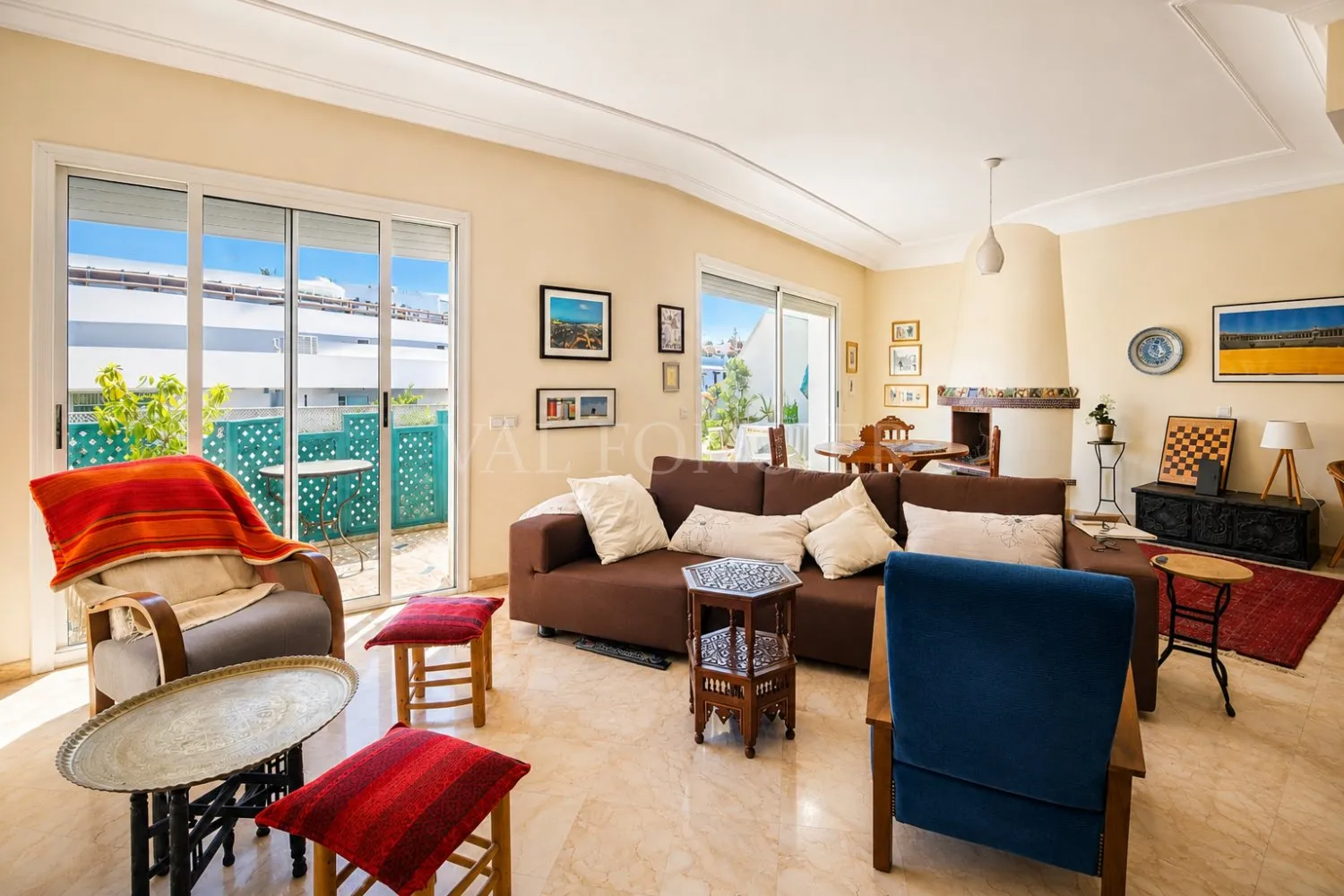 Location appartement 3chambres avec terrasse à Racine, Casablanca - الدار البيضاء