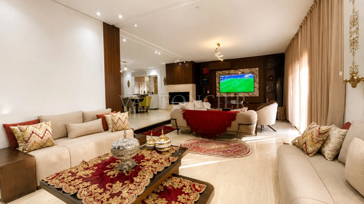 Location villa meublée moderne 4chambres avec jardin, Tamaris - الدار البيضاء (4)