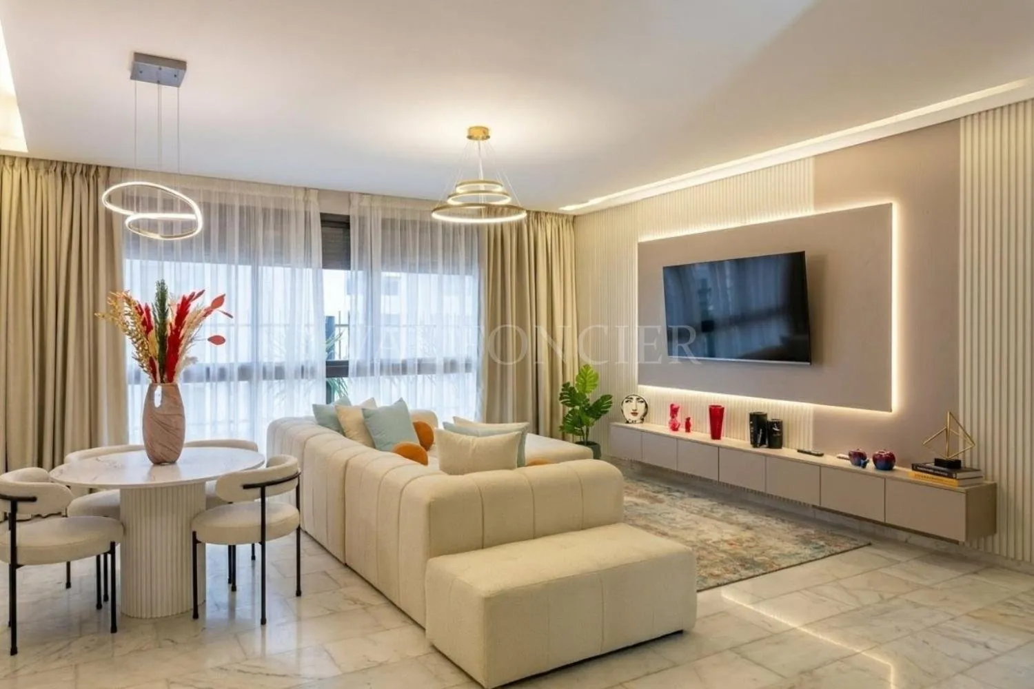 Location Superbe appartement Meublé 98m2 CFC, Casablanca - الدار البيضاء