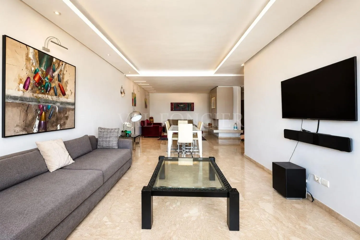 Location Superbe Appartement Meublé 3Chambres avec terrasse Ain Diab, Casablanca - الدار البيضاء (3)