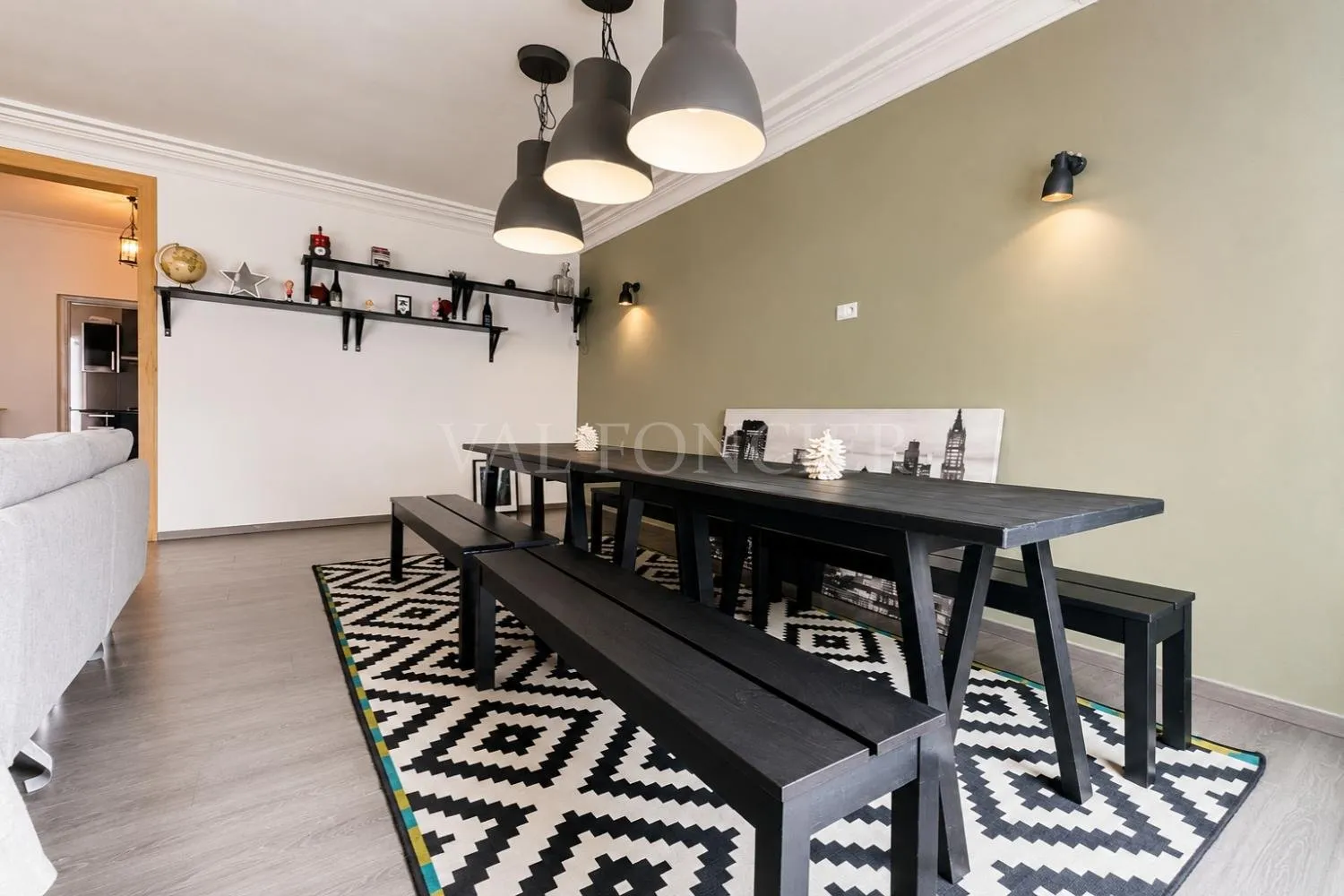 Location Appartement Meublé 156m2 3chambres Racine, Casablanca - الدار البيضاء (3)