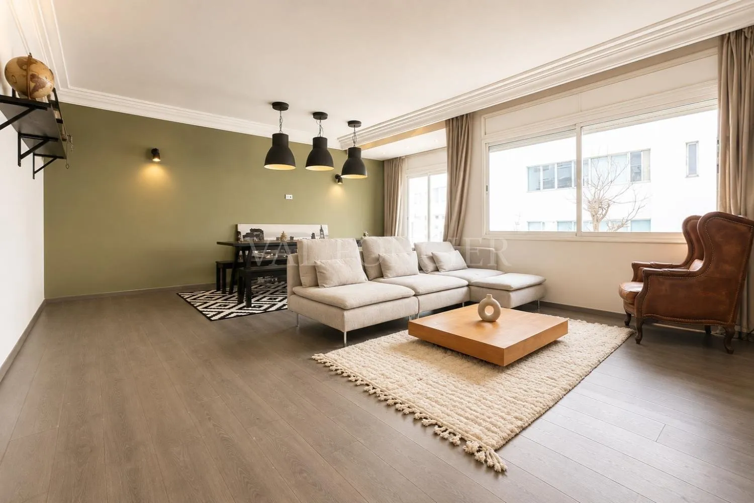 Location Appartement Meublé 156m2 3chambres Racine, Casablanca - الدار البيضاء (2)