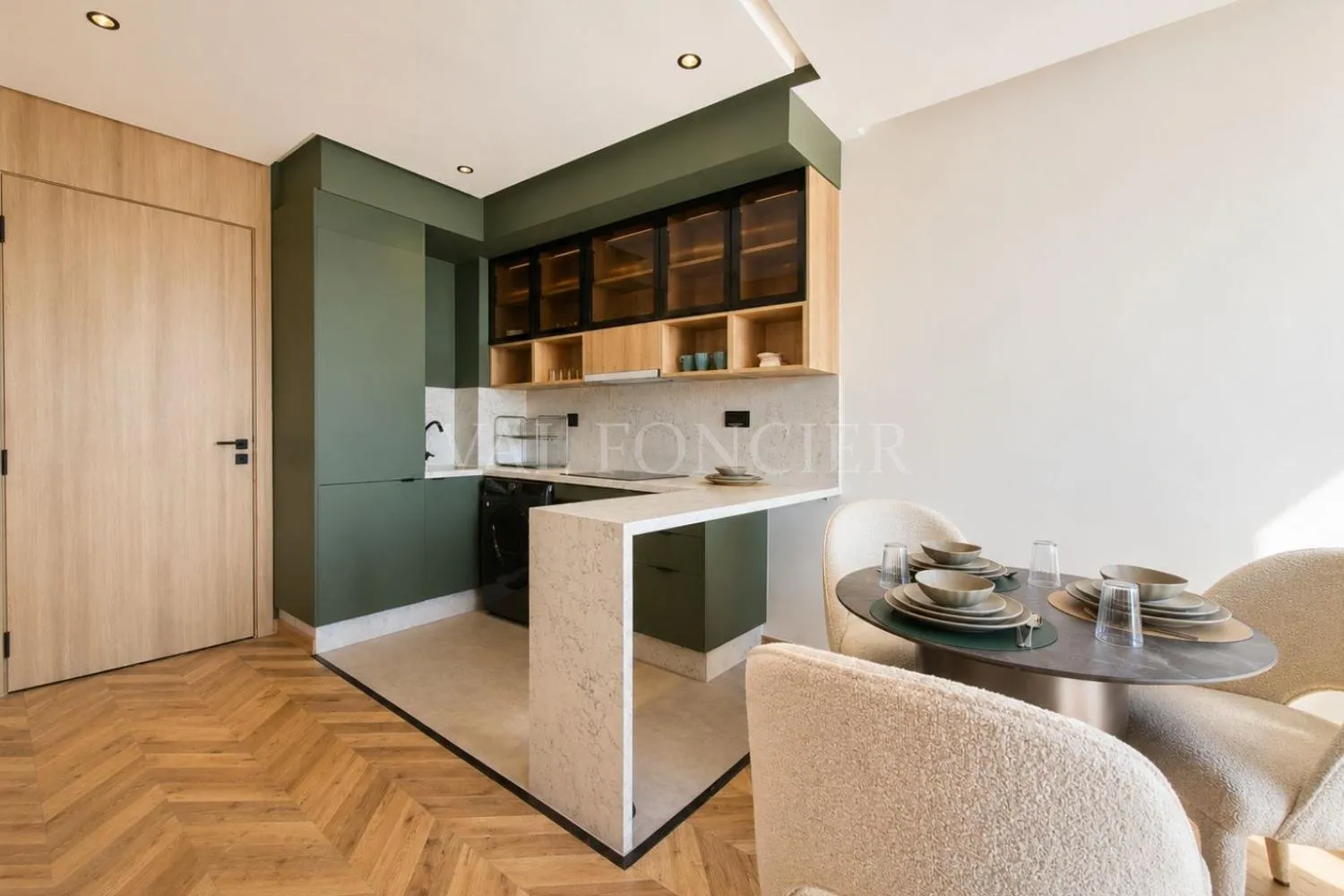 Location superbe studio meublé avec terrasse Anoual, Casablanca - الدار البيضاء (4)