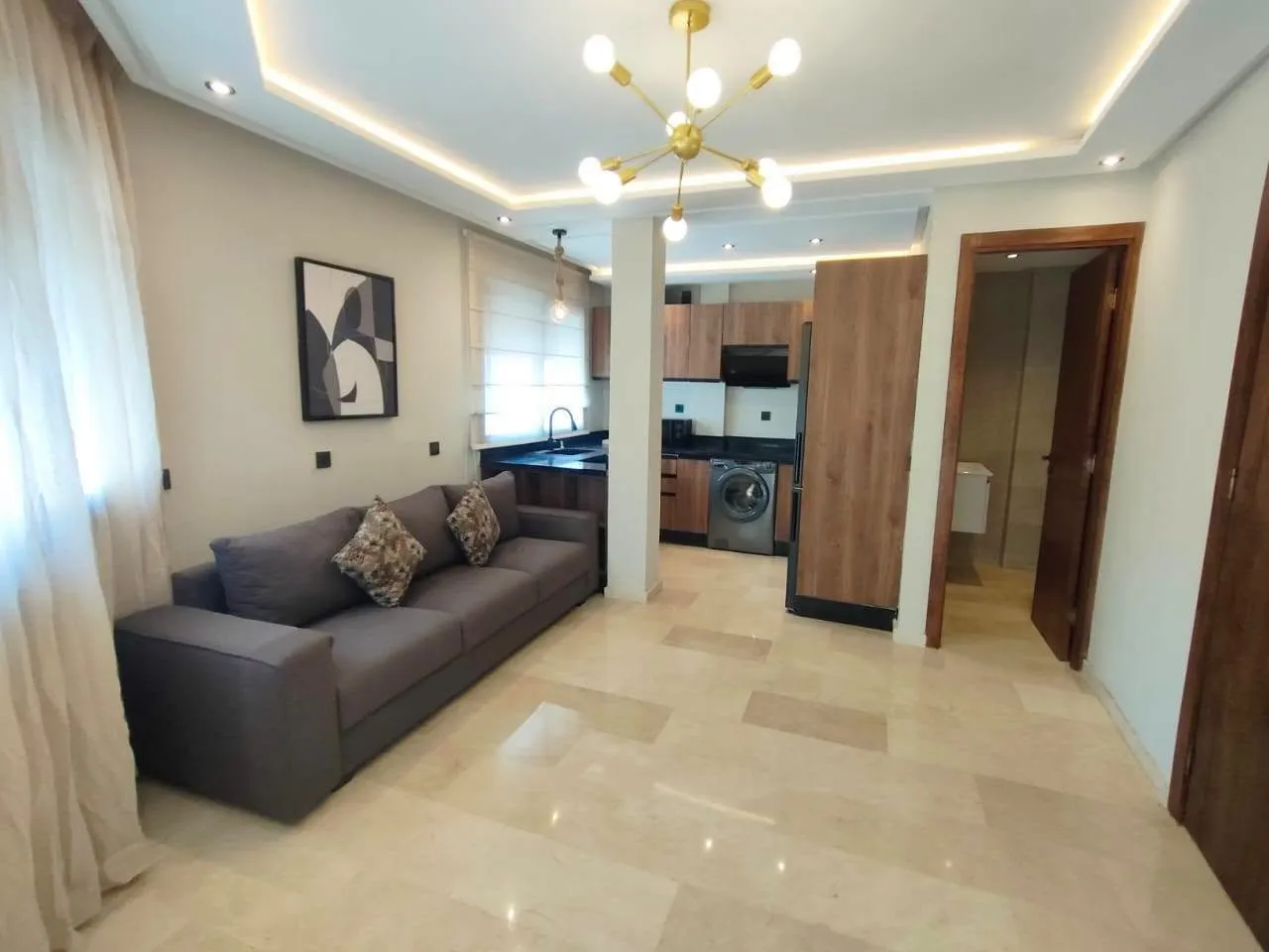 Studio terrasse meublé 60m² Anfa Lyautey 5500 dh - الدار البيضاء (2)