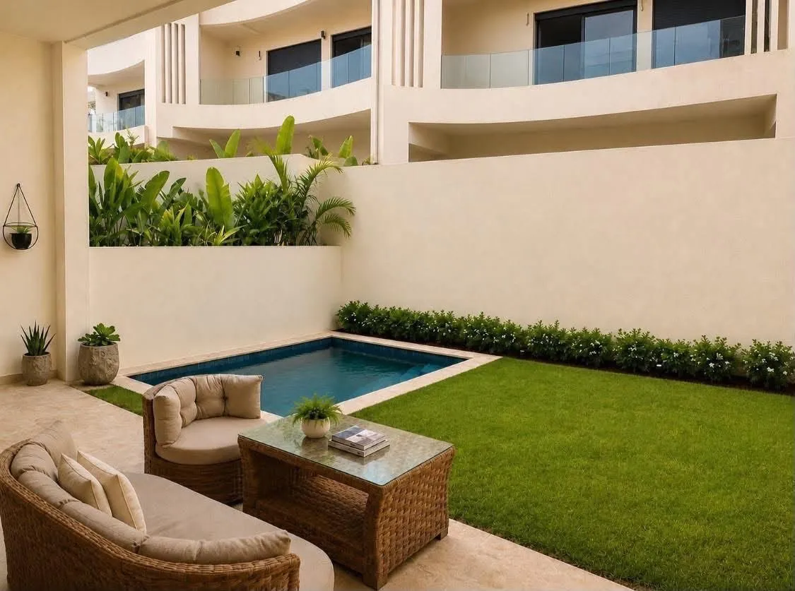 DAR BOUAZZA –  VILLA à louer meublée 3 CH - دار بوعزة (2)