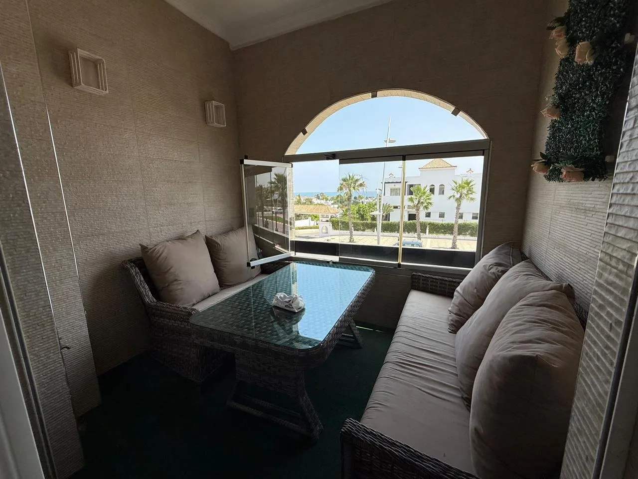 Dar Bouazza – Joli Appartement Meublé  à Louer Vue Mer 3CH - دار بوعزة