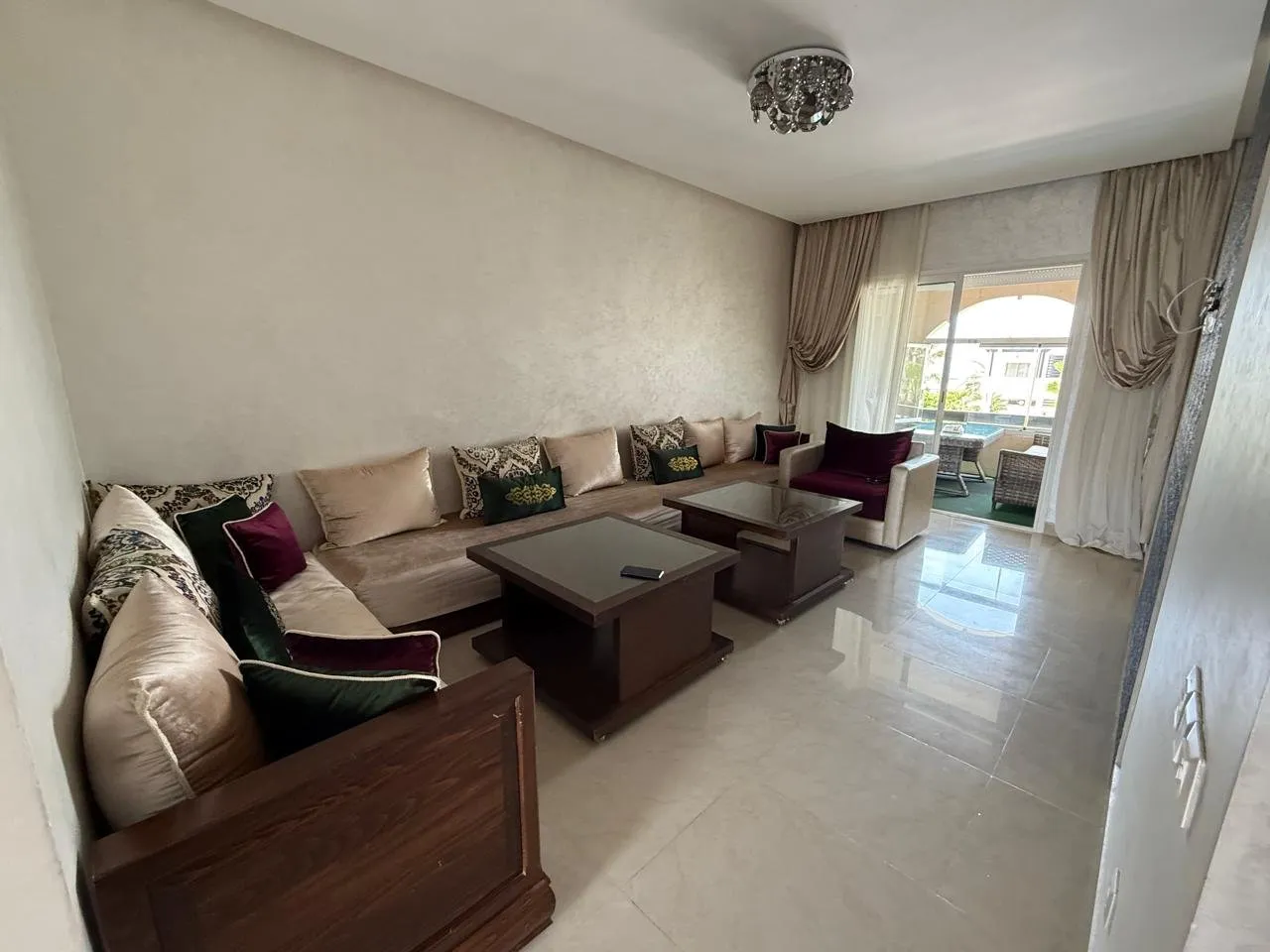 Dar Bouazza – Joli Appartement Meublé  à Louer Vue Mer 3CH - دار بوعزة (4)