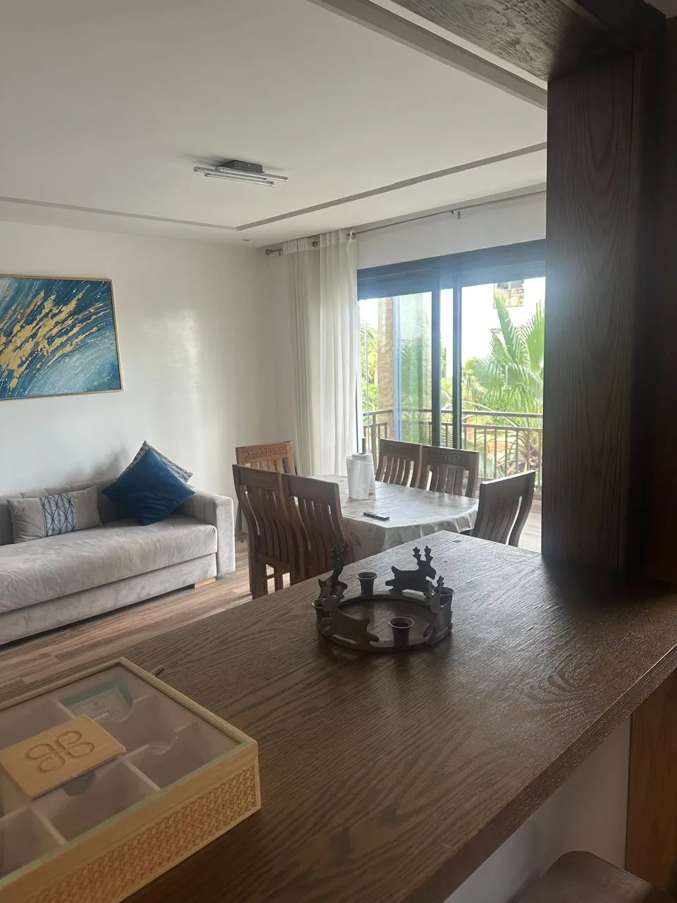 Dar Bouazza – Bel appartement meublé à louer 2 CH - دار بوعزة (3)