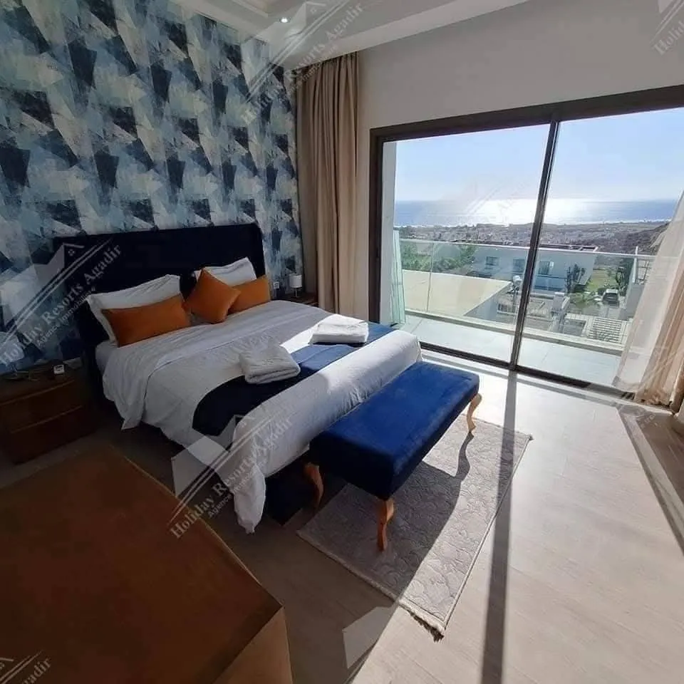 Blue Sky 4 Bedroom Ocean &amp; Golf View Taghazout Bay Amda - تغازوت (3)