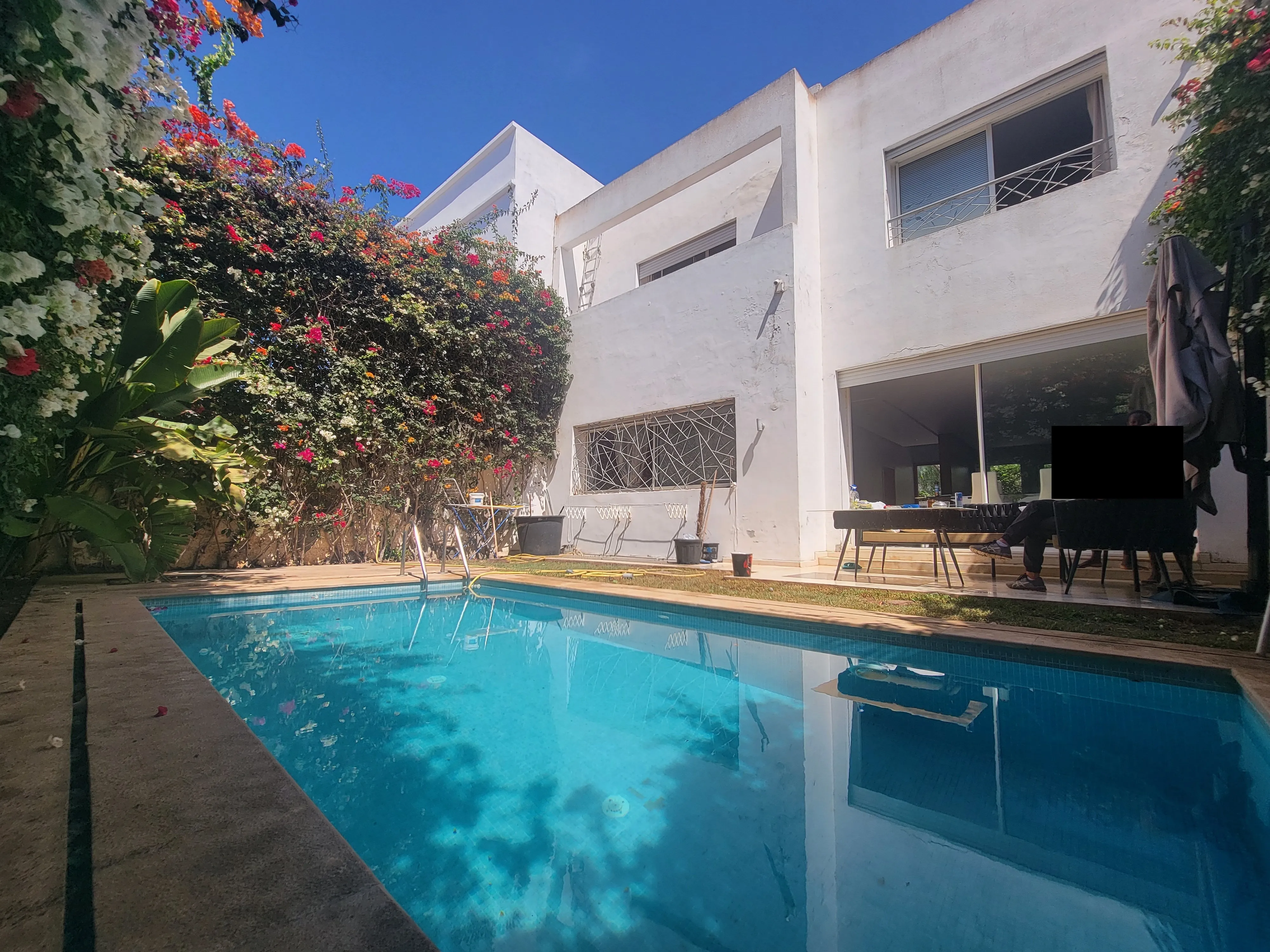 élégante villa meublée avec piscine et garage - دار بوعزة