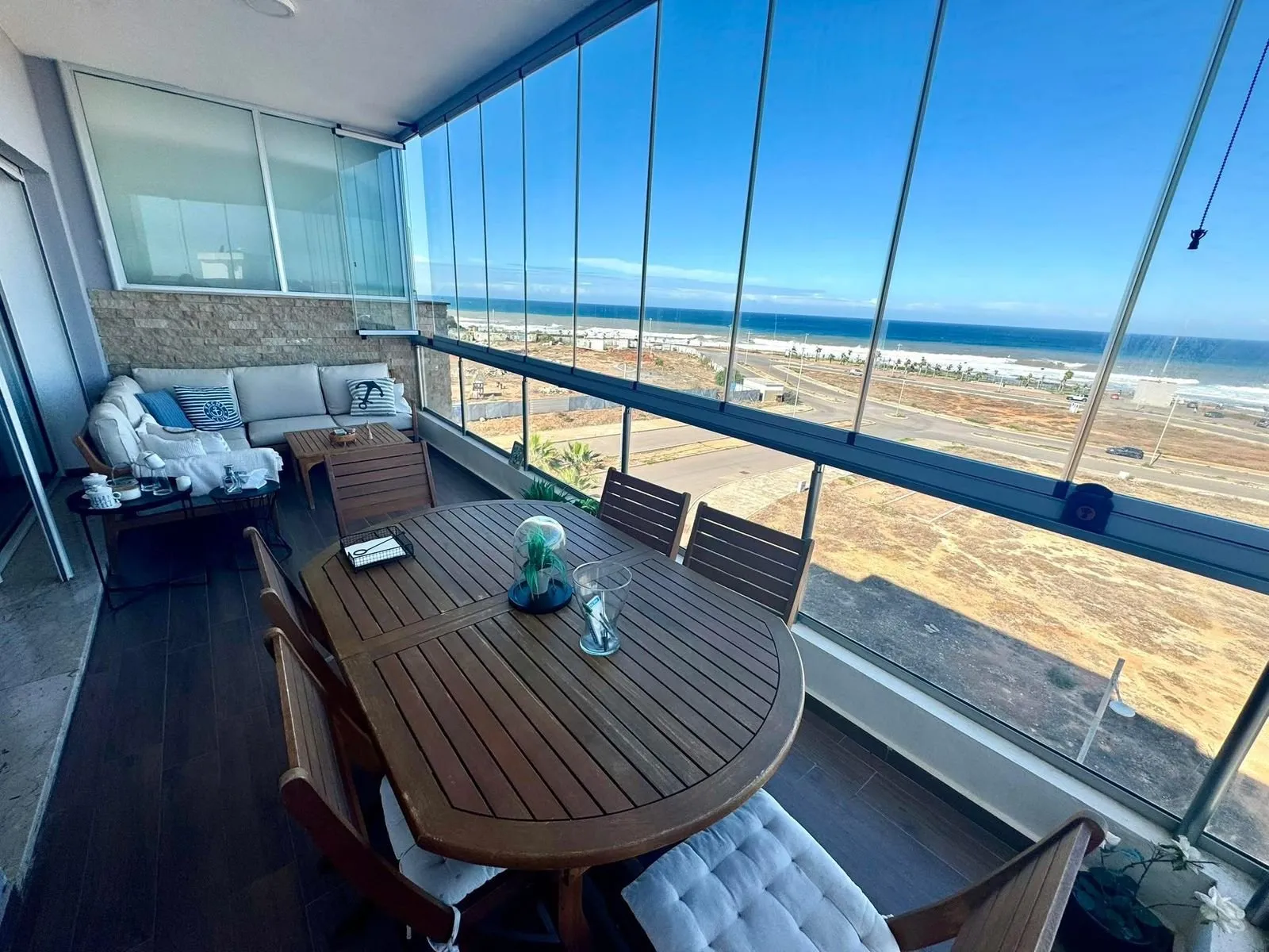 A Dar Bouazza -À louer – Appartement Meublé Vue Mer 2CH - دار بوعزة