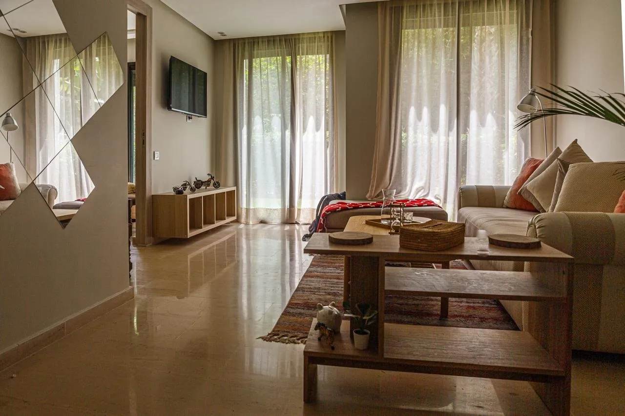 Aind diab, location appartement meublé ds résidence 1CH - الدار البيضاء (2)